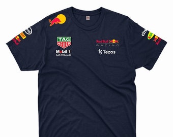 Red Bull Racing Formula 1 Navy Team T Shirt Etsy Red Bull Racing Formula 1 Navy Team T Shirt Etsy