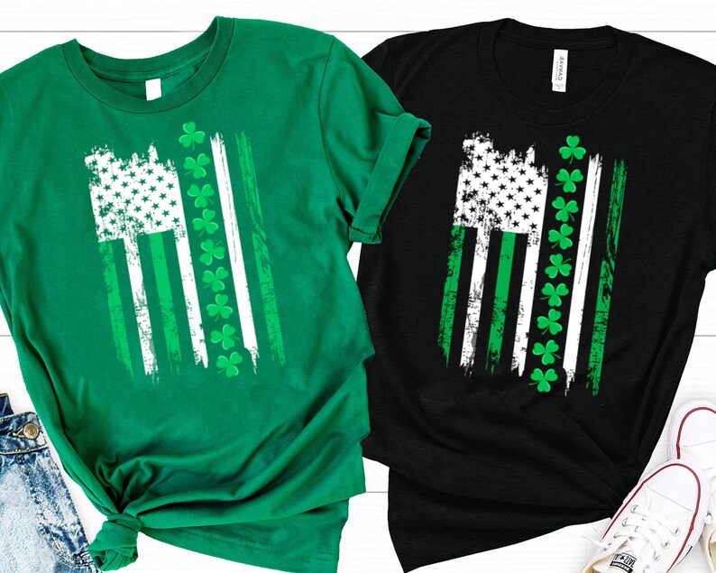 USA Leaf Flag St Patrick/'s Day Shirt T-Shirt Patricks Day Shamrock Lucky Irish Beer Sweater Sweatshirt Quarantine Saint Patrick 2021 Gift