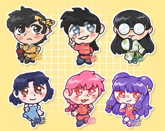 Pegatinas de vinilo del anime Ranma 1/2