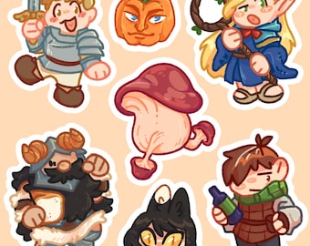 Hoja de pegatinas de Dungeon Meshi / Deliciosas pegatinas de mazmorra