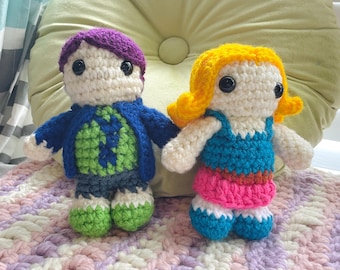 Peluche amigurumi de Stardew Valley Shane/Haley