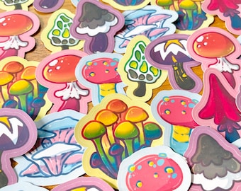 Pegatinas de hongos del orgullo LGBT