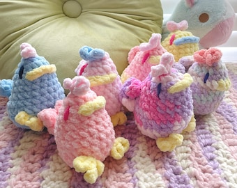 Pirrande Stardew Valley-kycklingar - Amigurumi Virkad plysch