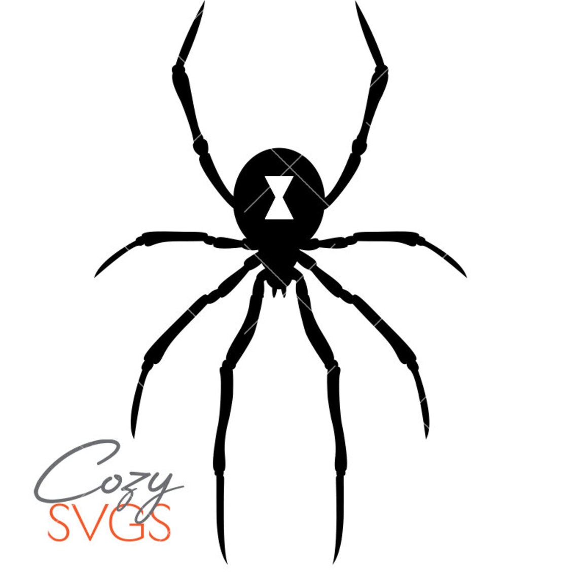 Black Widow Spider Cut File, SVG File, Halloween SVG, Digital