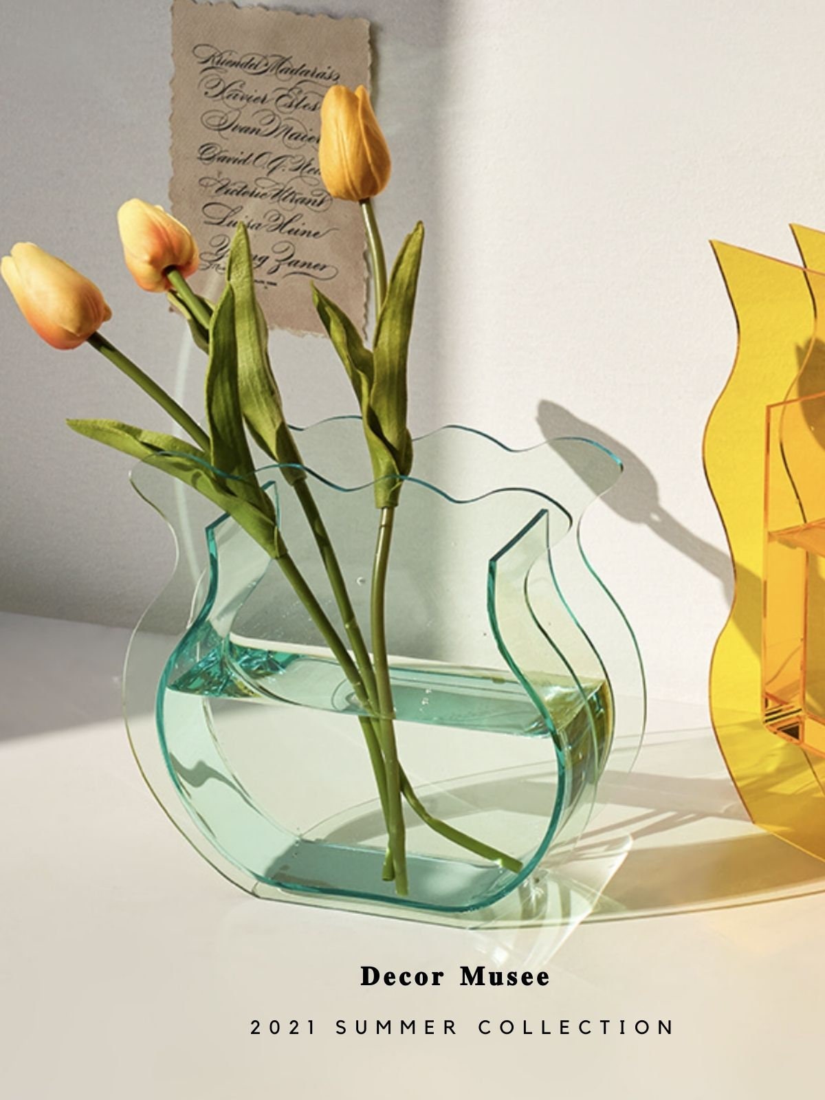 Acrylic Vase Decorative Vase Dried Flowers Vase Home Etsy