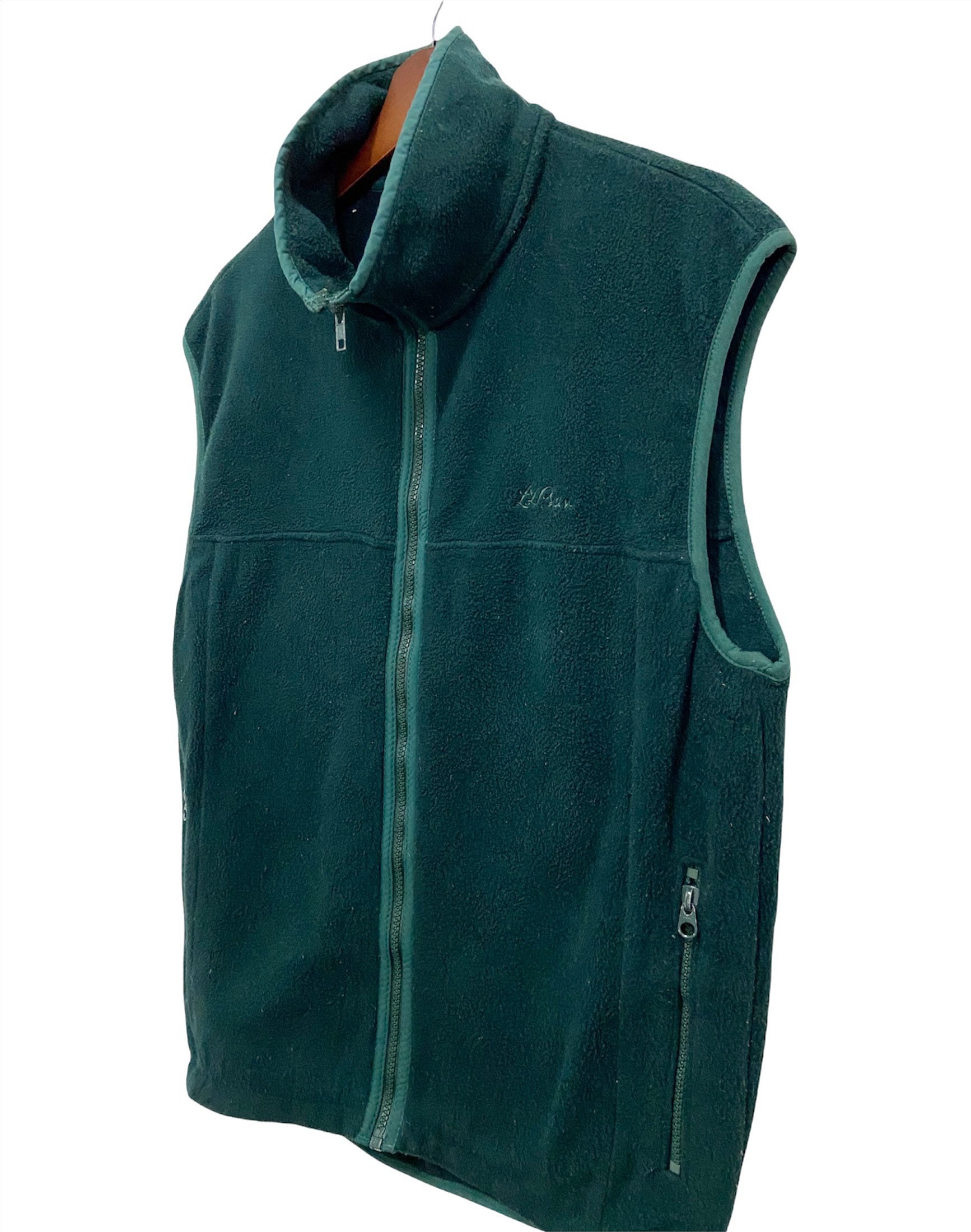 Vintage Ll.bean Fleece Vest Jacket Etsy