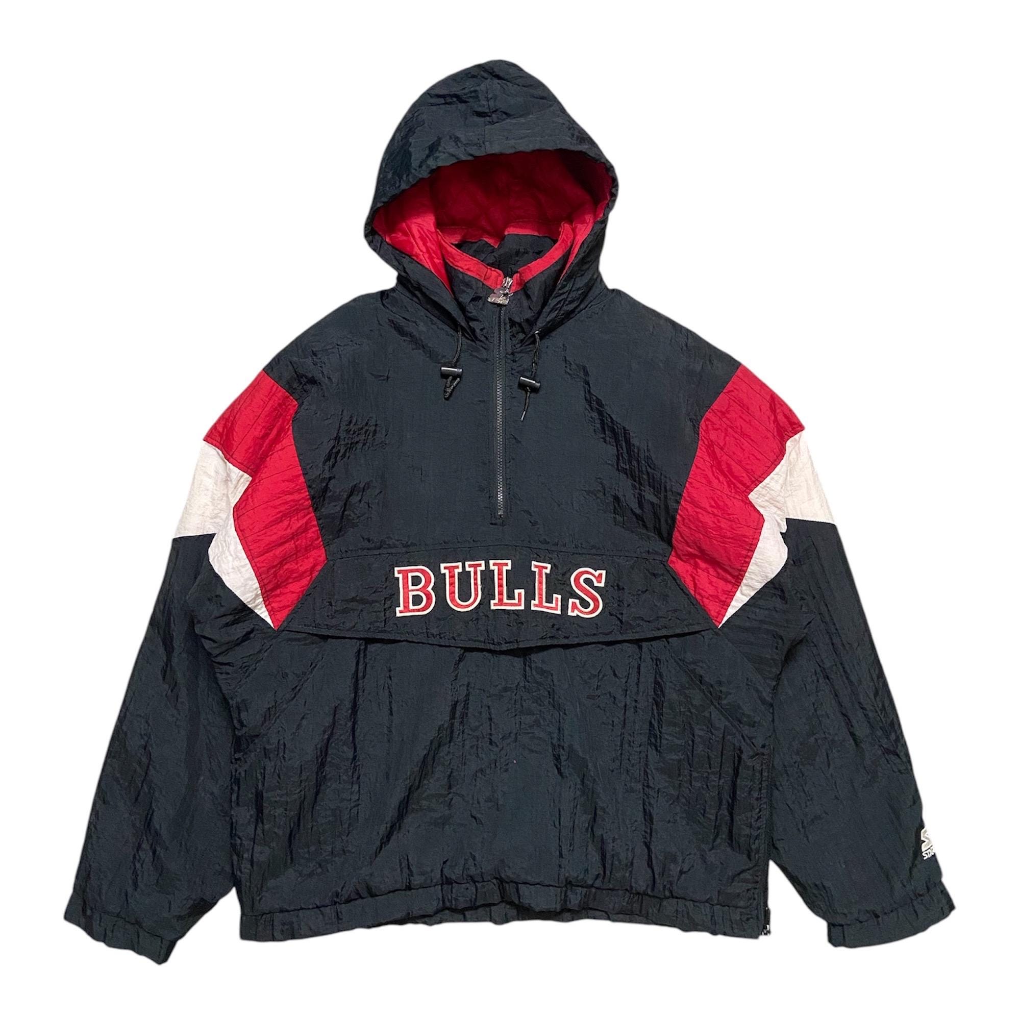 Vintage 90s Chicago Bulls Starter Anorak Jacket Size L - Etsy