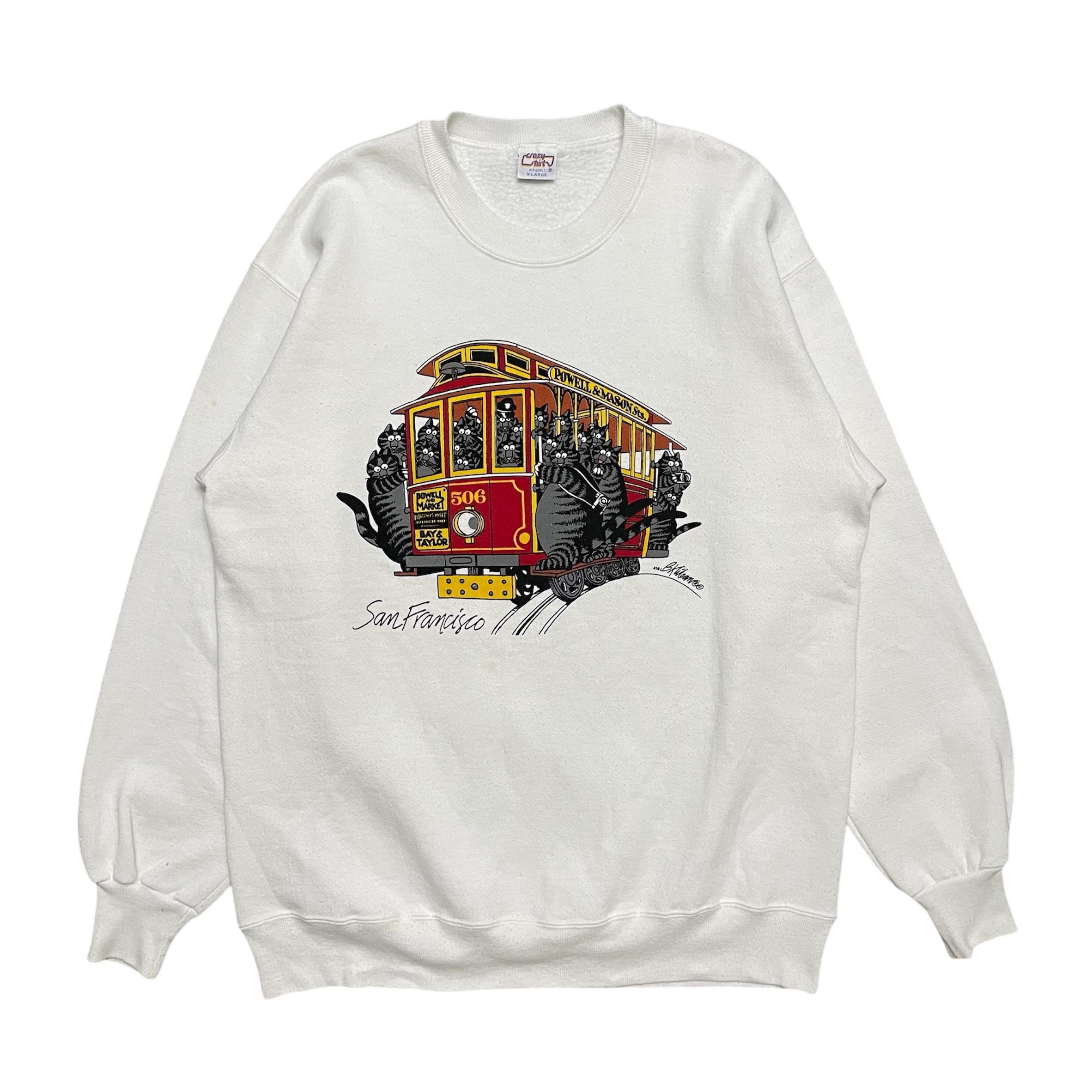Vintage 90s Crazyshirts San Francisco B.kliban Crewneck Size XL