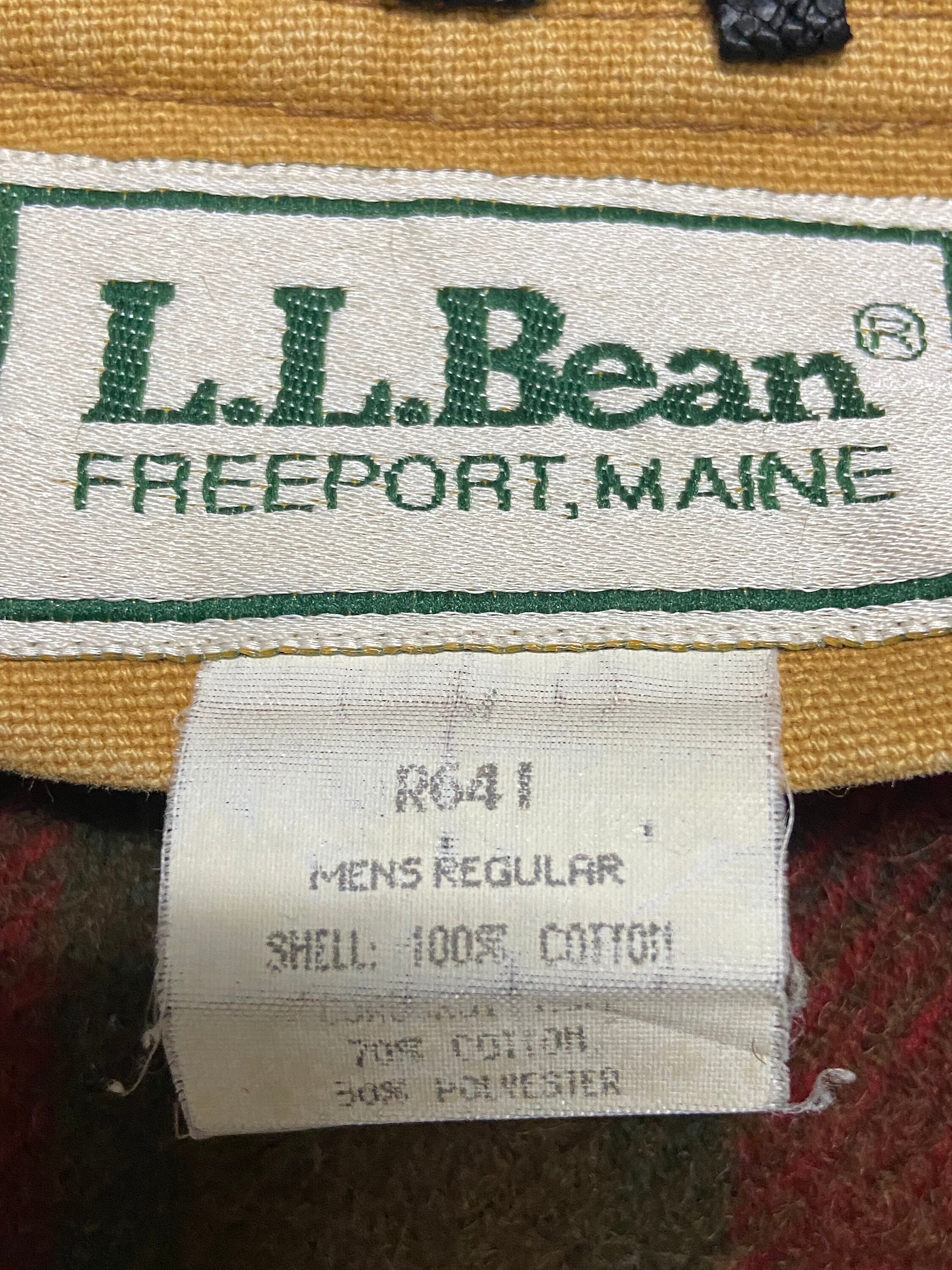 90s vintage llbean ピーコート ダブルボタン Vintage 80s Ll.bean Blanket Sunfaded Chore Jacket Size XL - Etsy