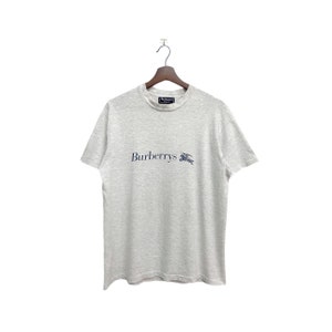 Very Rare!!!Vintage Burberrys Big Logo Single Stitch Tshirt Made in Usa Size M