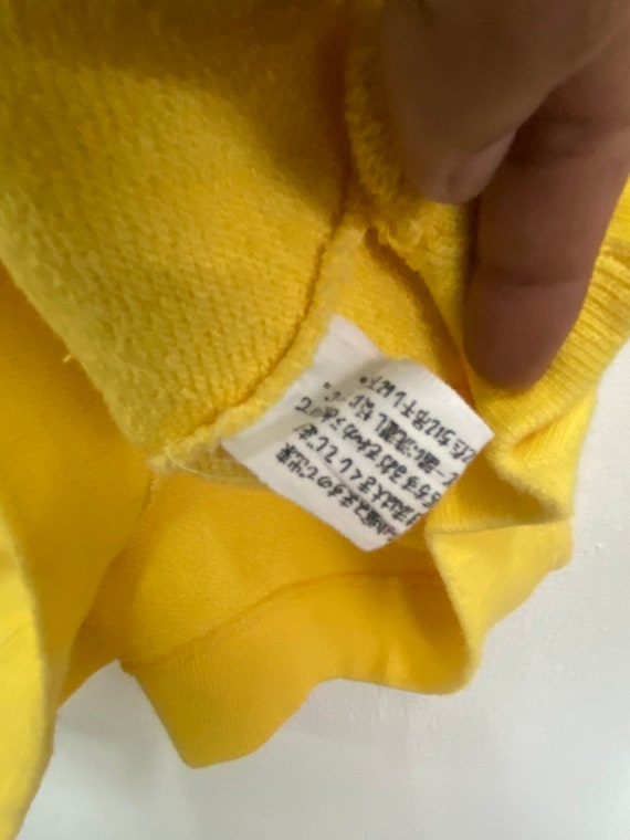 Vintage 80s Ellesse Crewneck Sweatshirt Yellow Si… - image 6