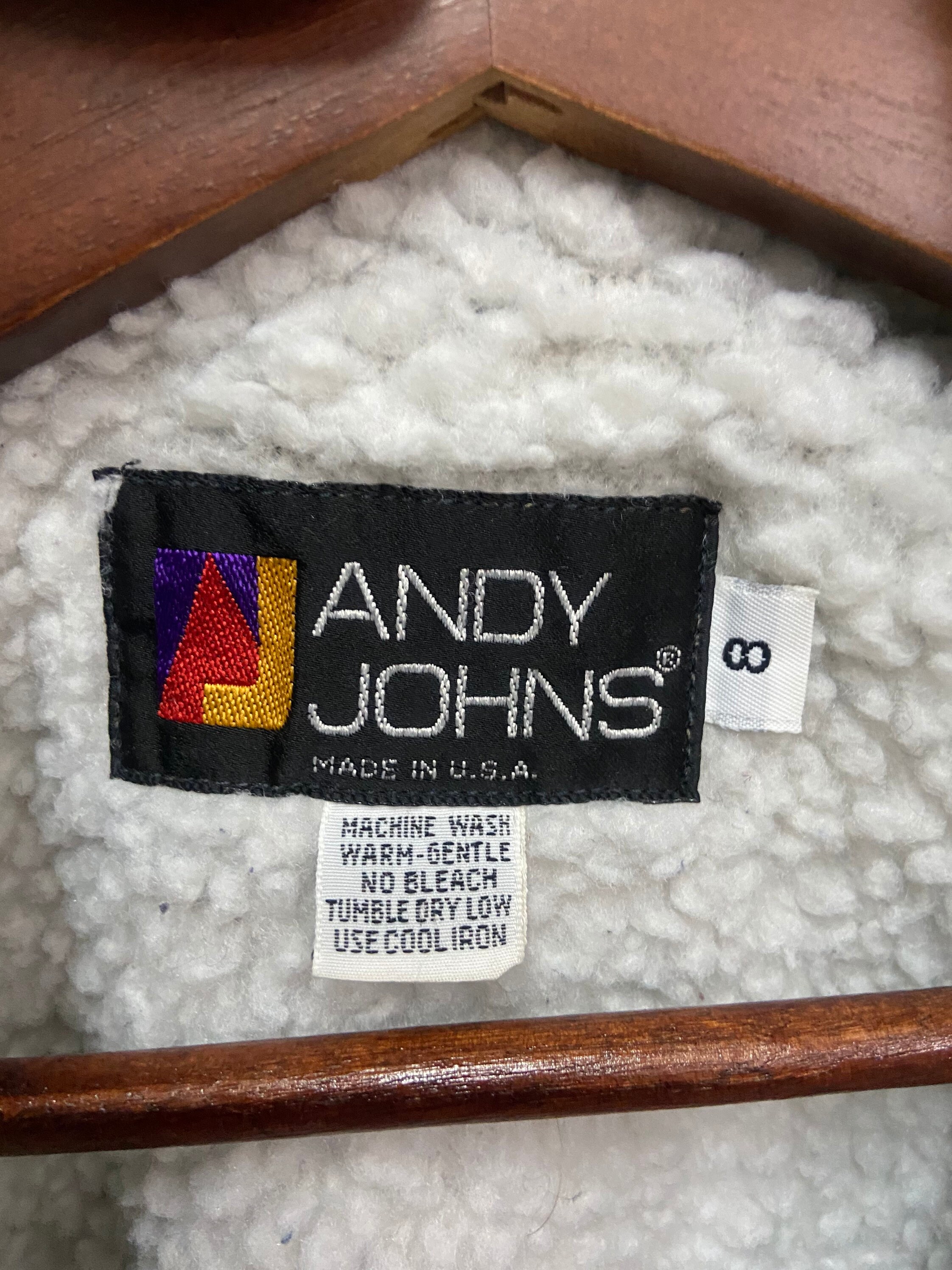 Vintage 90s Andy Johns Denim Jacket - Etsy