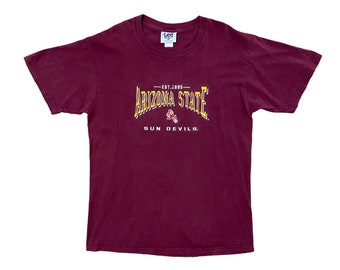 T-shirt ricamata vintage Arizona State Sun Devils