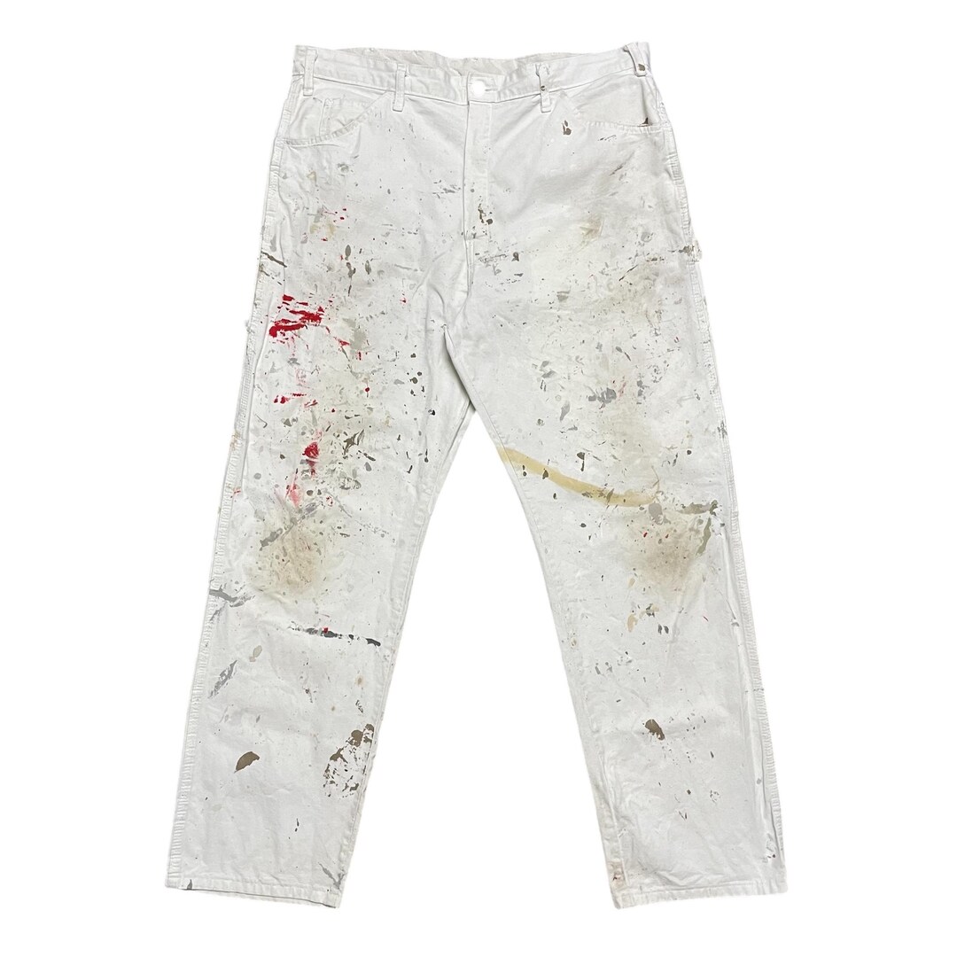 Vintage Dickies Paint Splattered Painters Pants Size 38 - Etsy