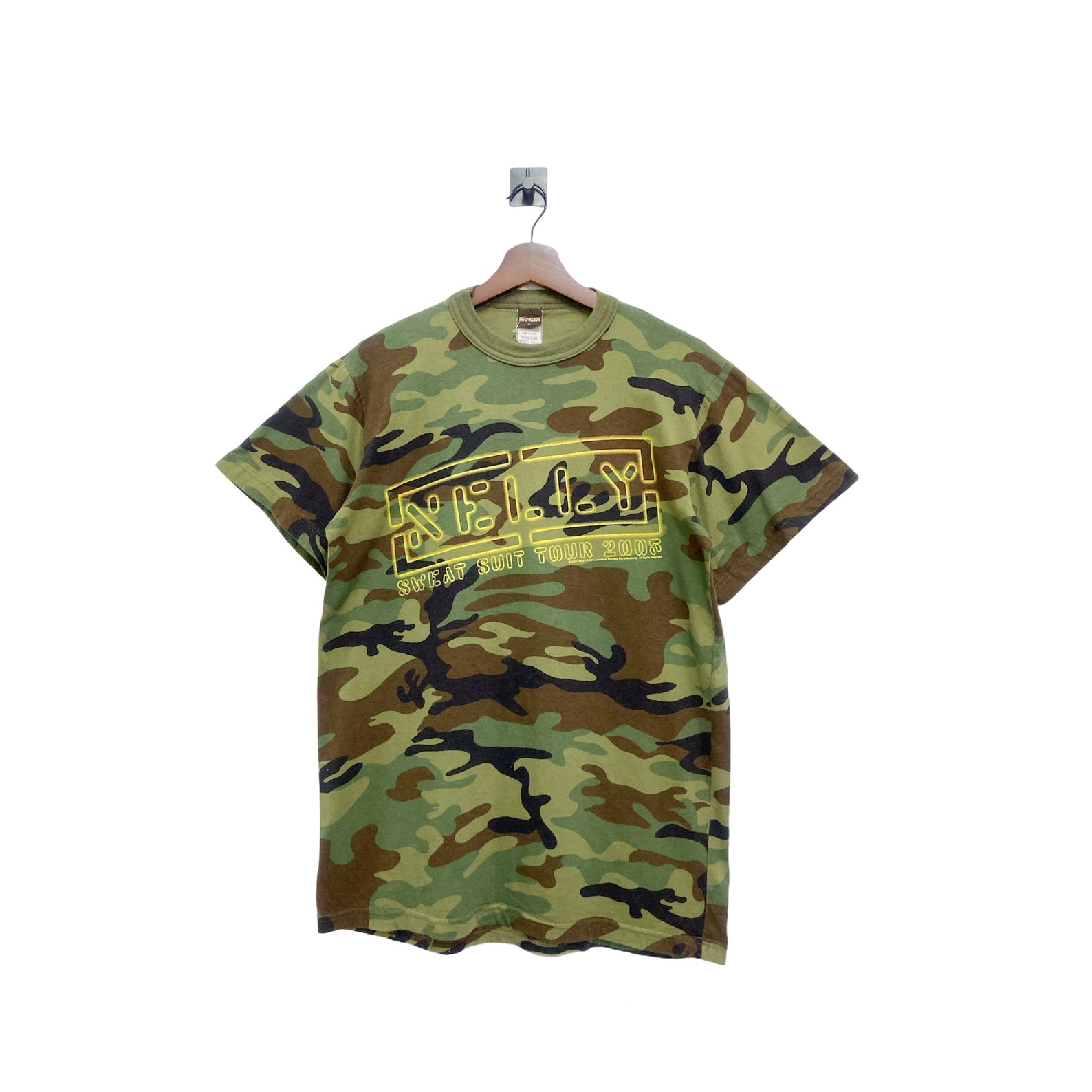 Nelly Sweat Suit Tour 2005 Camo Tshirt Size M Etsy