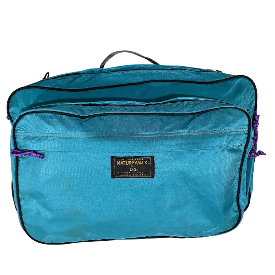 Vintage ASICS Naturewalk Convertible Backpack Travel Bag - Teal - Etsy