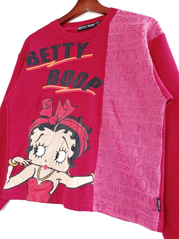 Vintage Betty Boop All Over Print Crewneck Sweats… - image 3