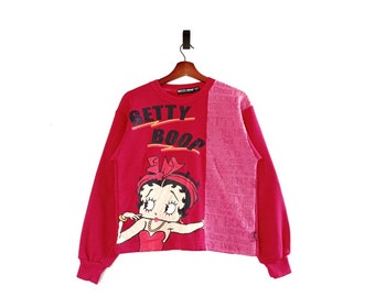 Vintage Betty Boop All Over Print Crewneck Sweatshirt