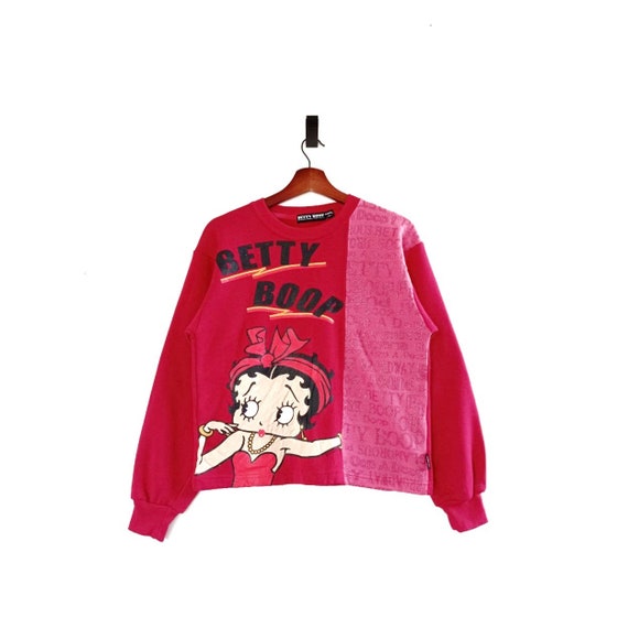 Vintage Betty Boop All Over Print Crewneck Sweats… - image 1