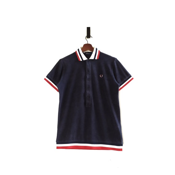 Fred Perry England Suede Ringer Colar Tshirt