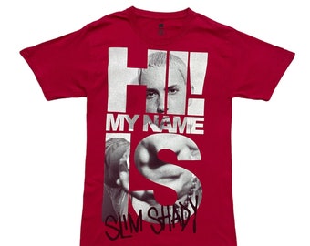 Hi!My Name Is Slim Shady Eminem Rap Tees