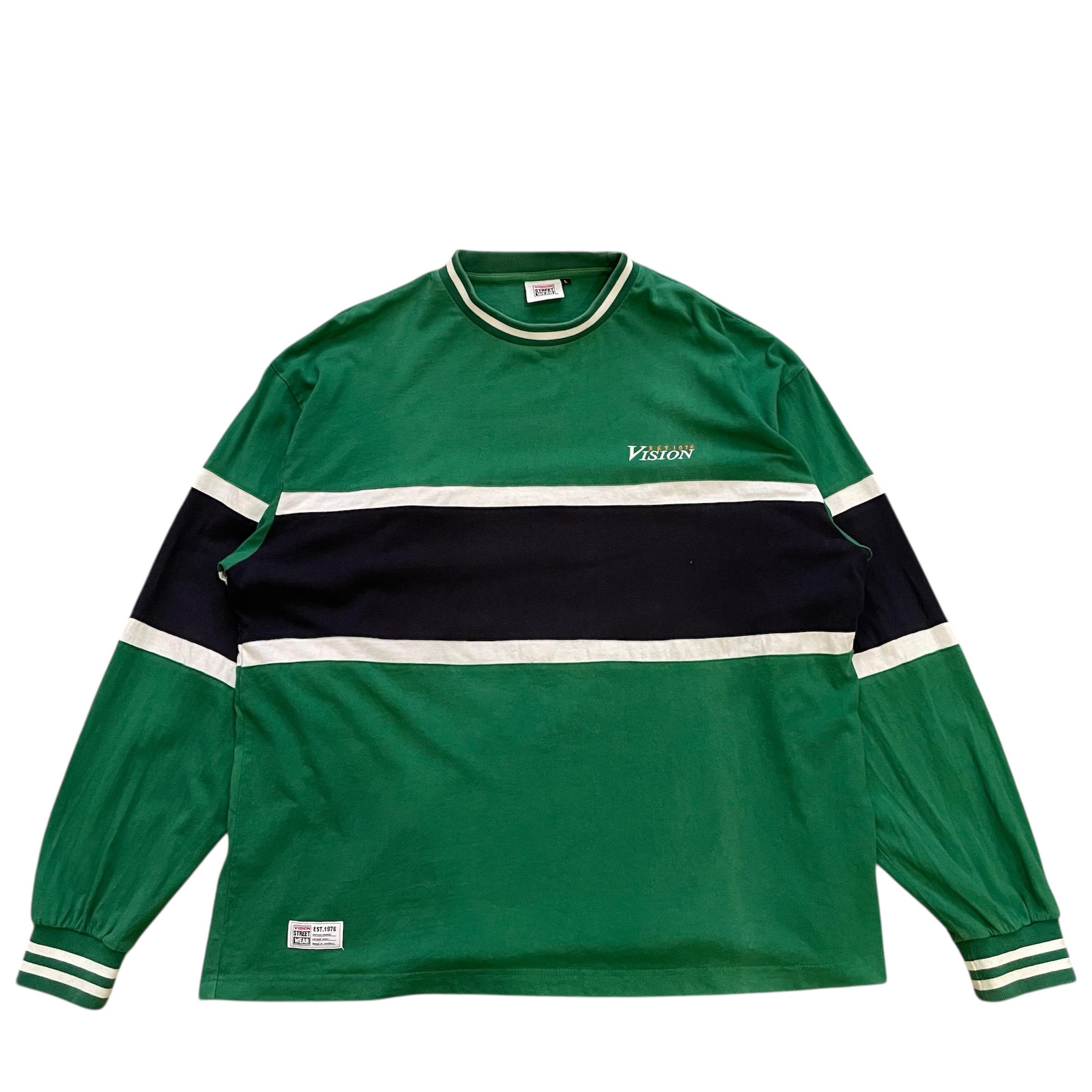 VINTAGE Vision Street Wear Long Sleeve Rugby Shirt | 90s