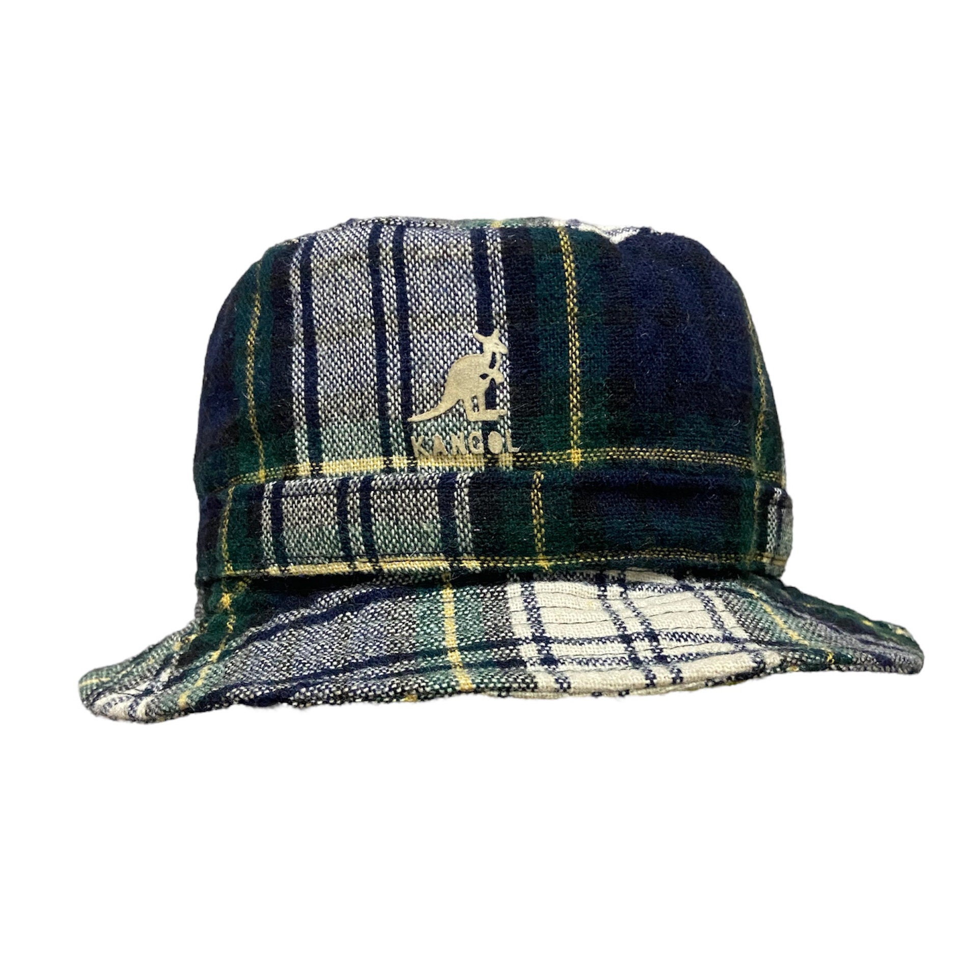 帽子 [0] Caciula Kangol Medieval Nostalgia RARE FIND 80s Kangol Reversible Black & Silver Grey Soft