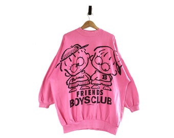 Vintage Friends Boy Club Oversized Sweatshirt