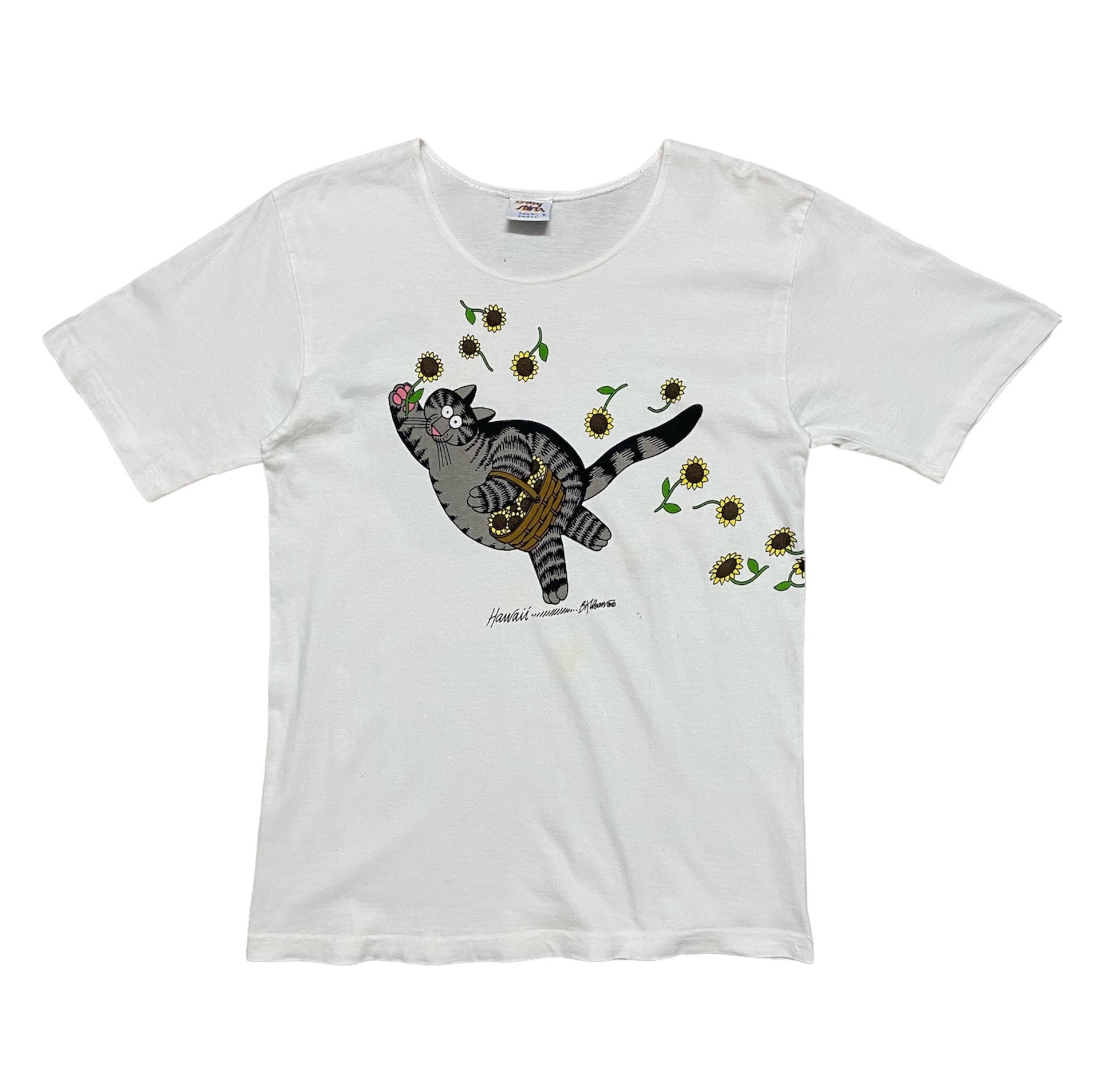 ☆ Kliban Cat XXL Tシャツ 猫デザイン ☆ 00s crazy shirts Kliban cat print T-shirt | 古着屋 grin days