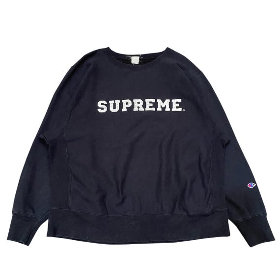 Vintage Supreme × Champion Reverse Weave Crewneck Sweatshirt – 90s