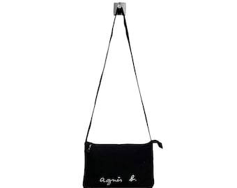 Agnes B Bag Vintage 90s Agnes B Voyage Black Crossbody Bag Made in