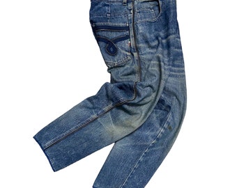 Vintage Moschino Reißverschluss Denim