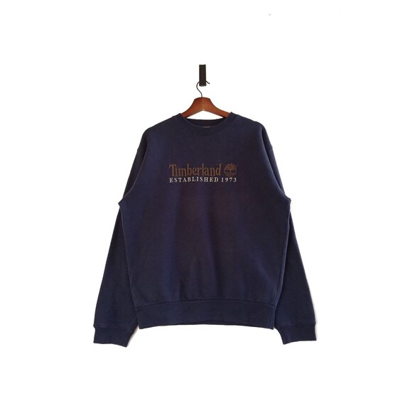 Vintage Timberland Big Logo Embroidered Crewneck P