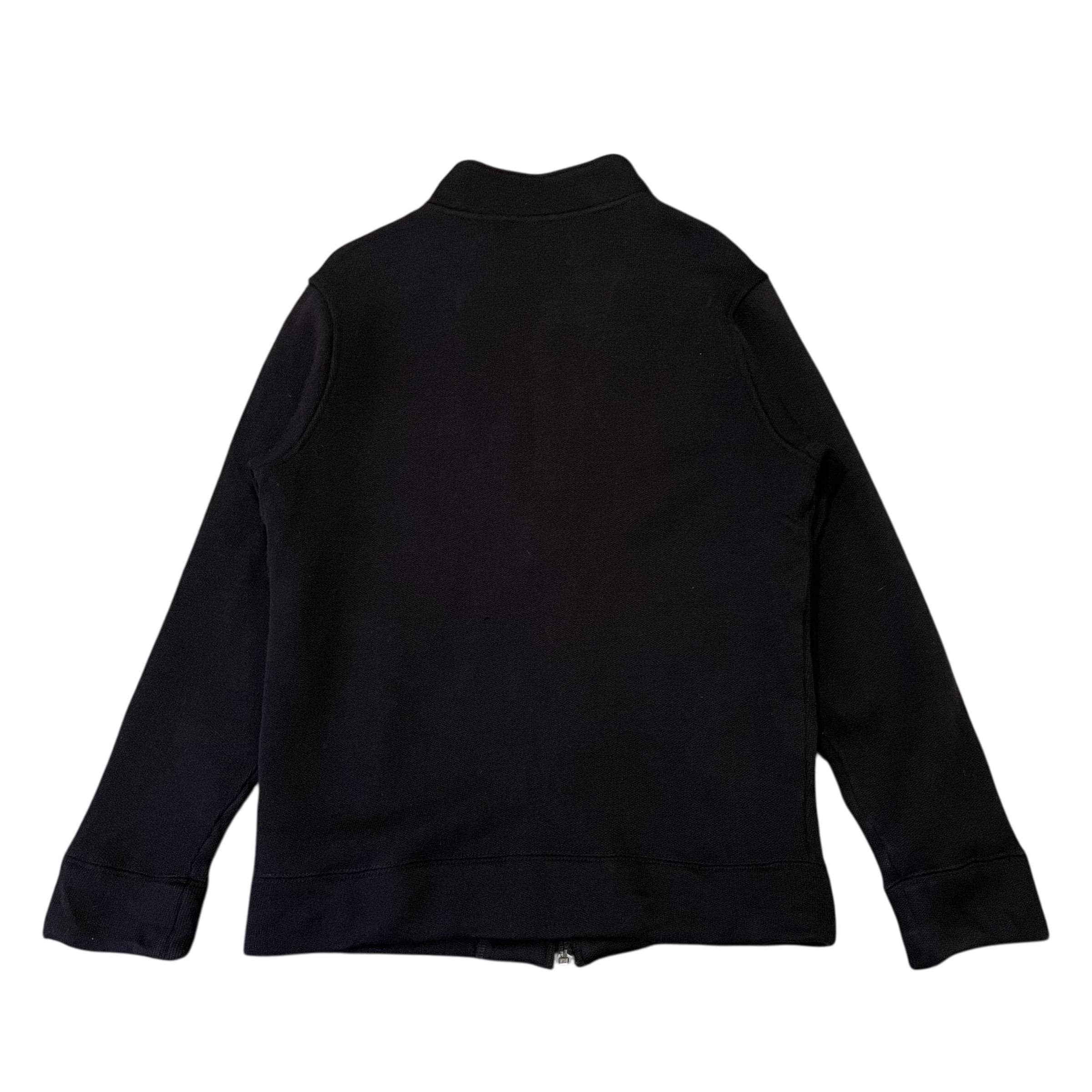 Vintage Lacoste Sport Full Zip Knit Jacket Black Made in Japan