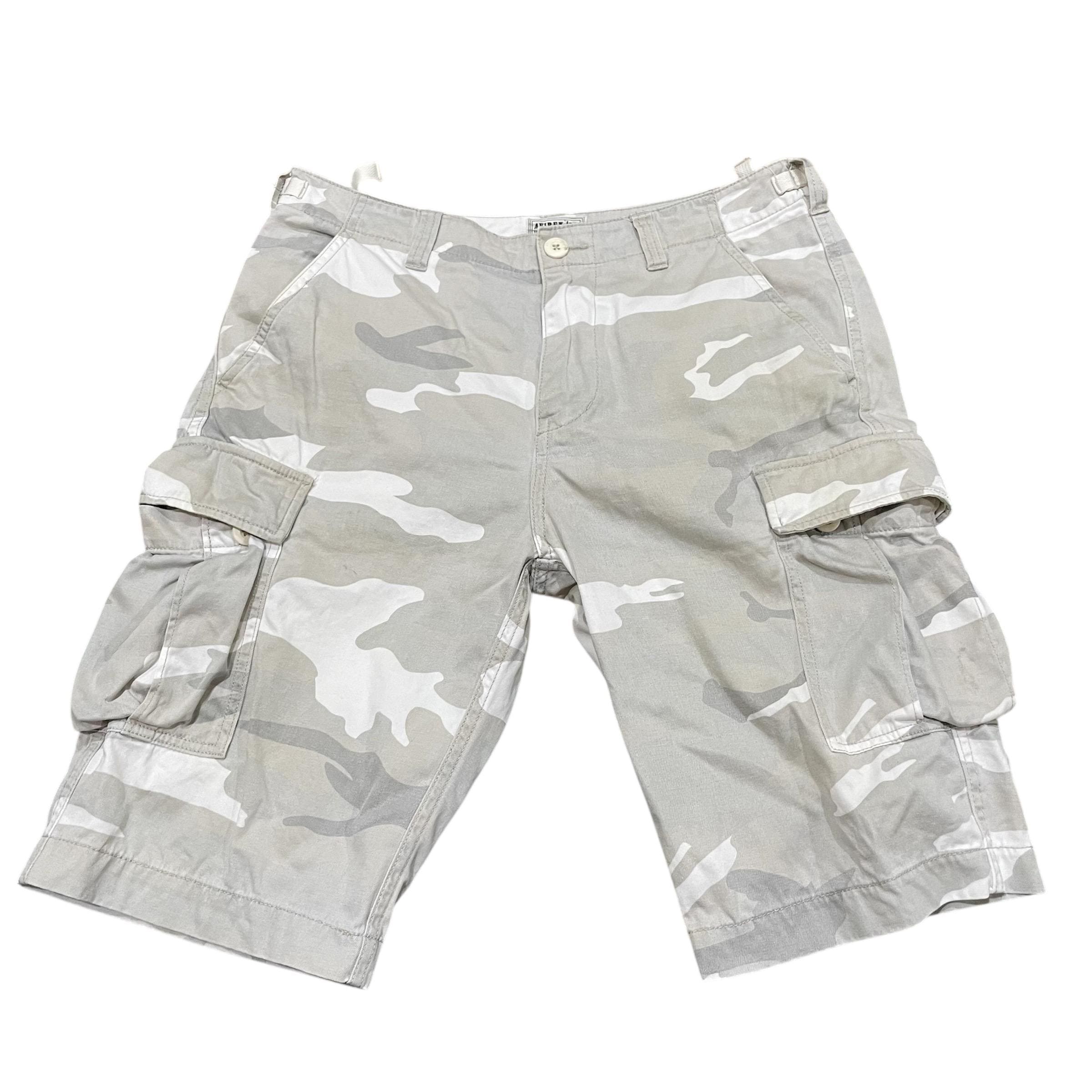 Avirex LTD Snow Camo Cargo Shorts Vintage 90s Military Style Baggy