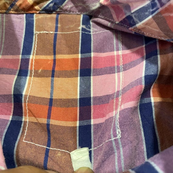 Multicolor Patchwork Plaid Flannel-Style Shirt | … - image 7