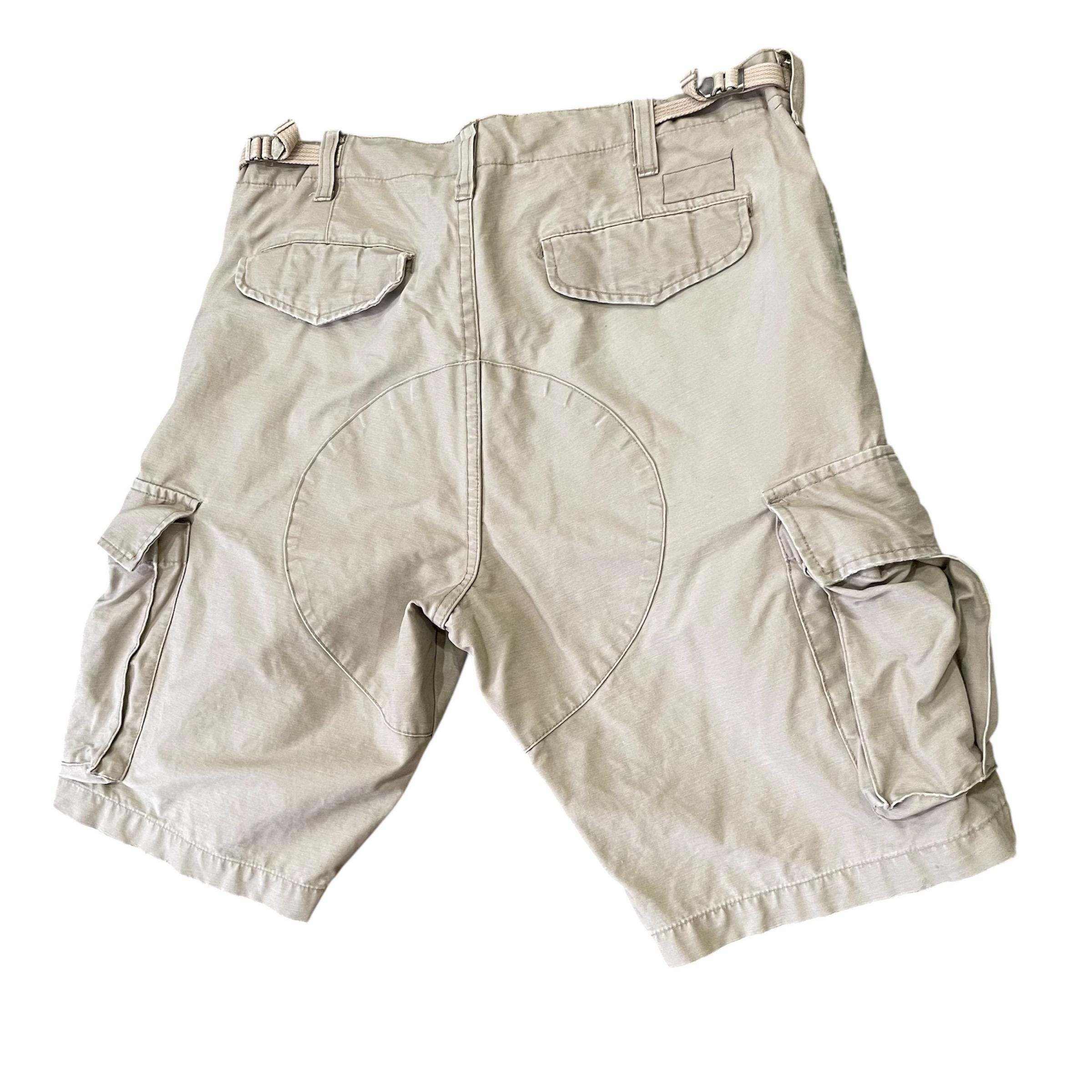 Vintage Stüssy Cargo Shorts Khaki Tan Size 32 - Mens Streetwear