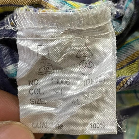 Multicolor Patchwork Plaid Flannel-Style Shirt | … - image 8