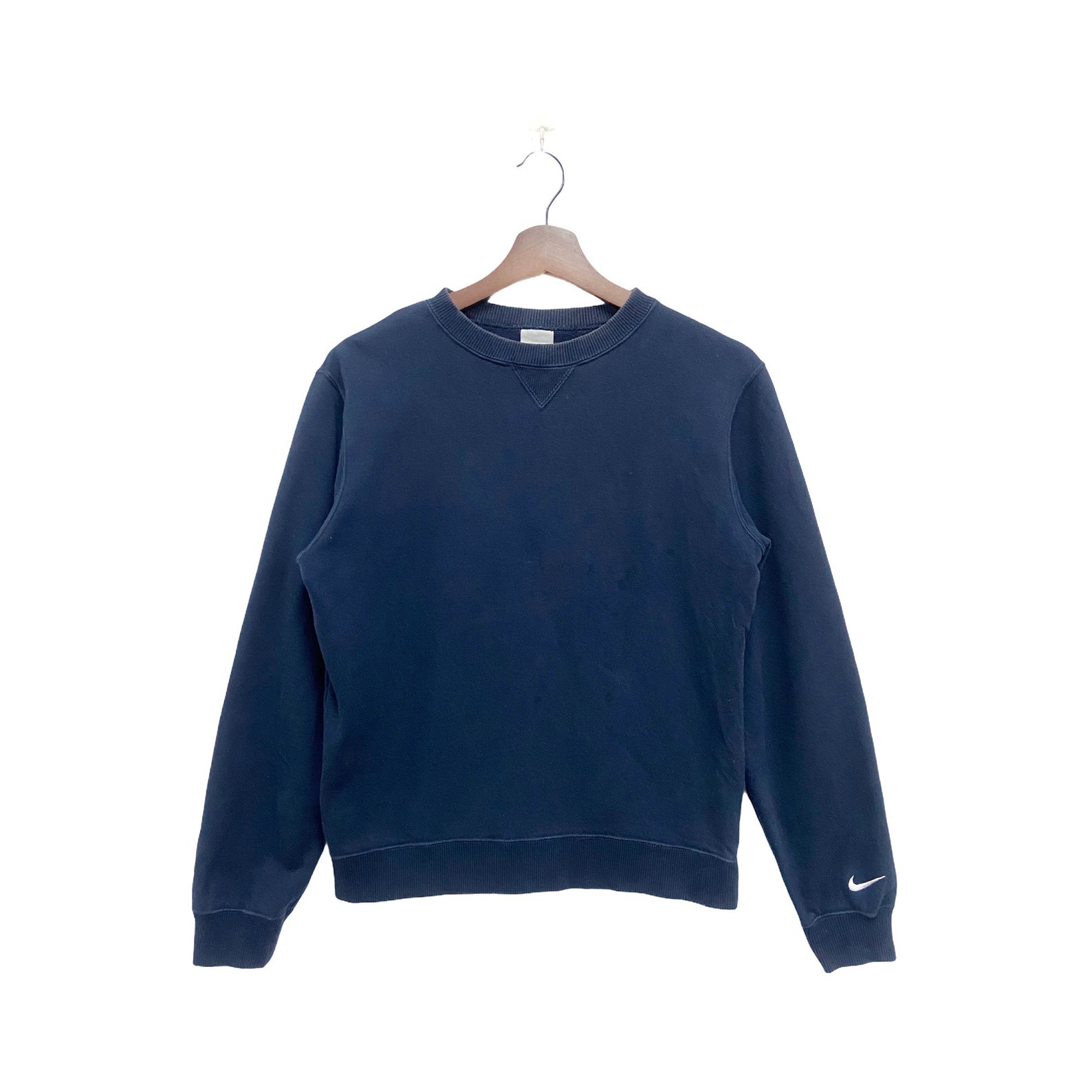 Vintage Y2K Nike Swoosh Crewneck Sweatshirt Navy Blue Size L - Etsy