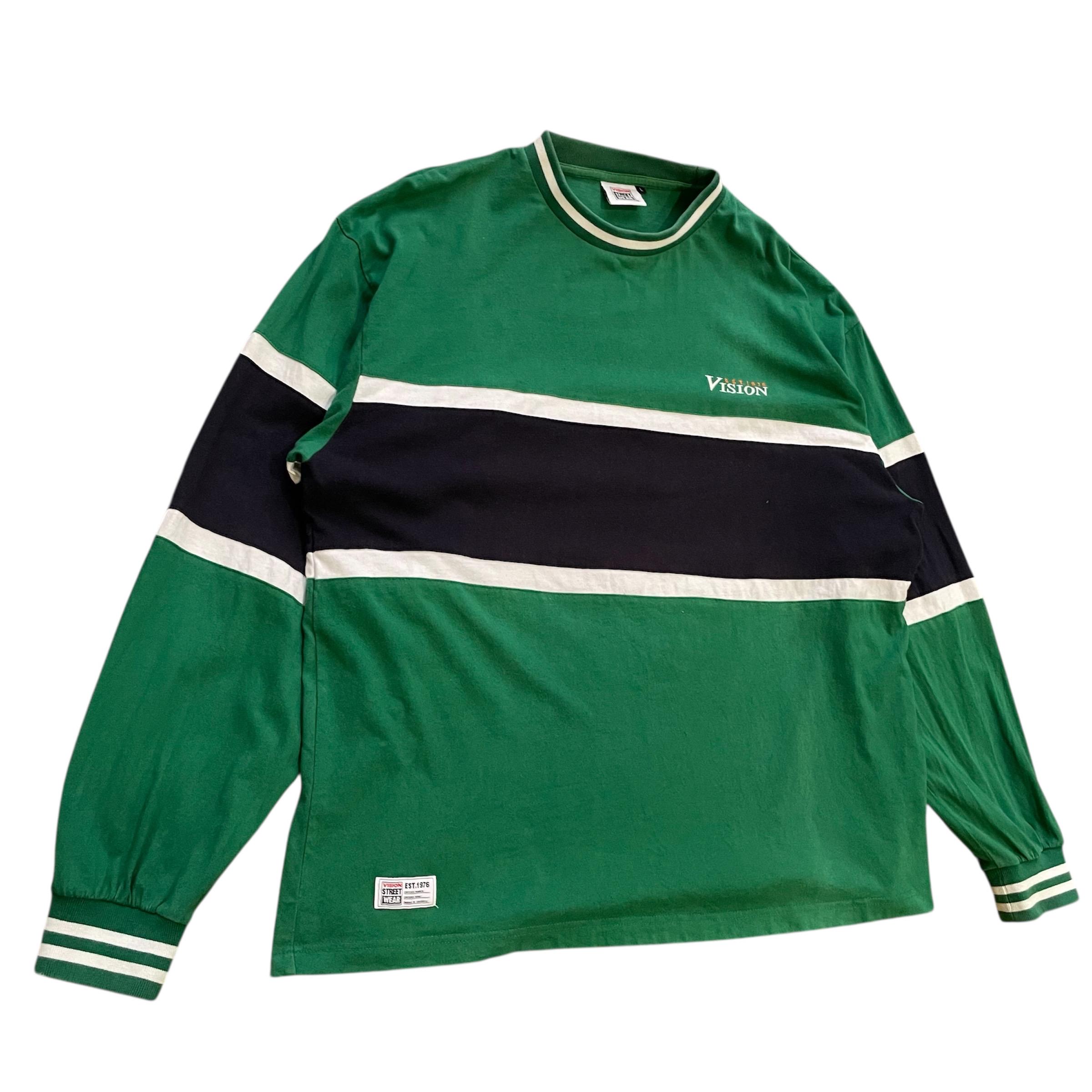 VINTAGE Vision Street Wear Long Sleeve Rugby Shirt | 90s