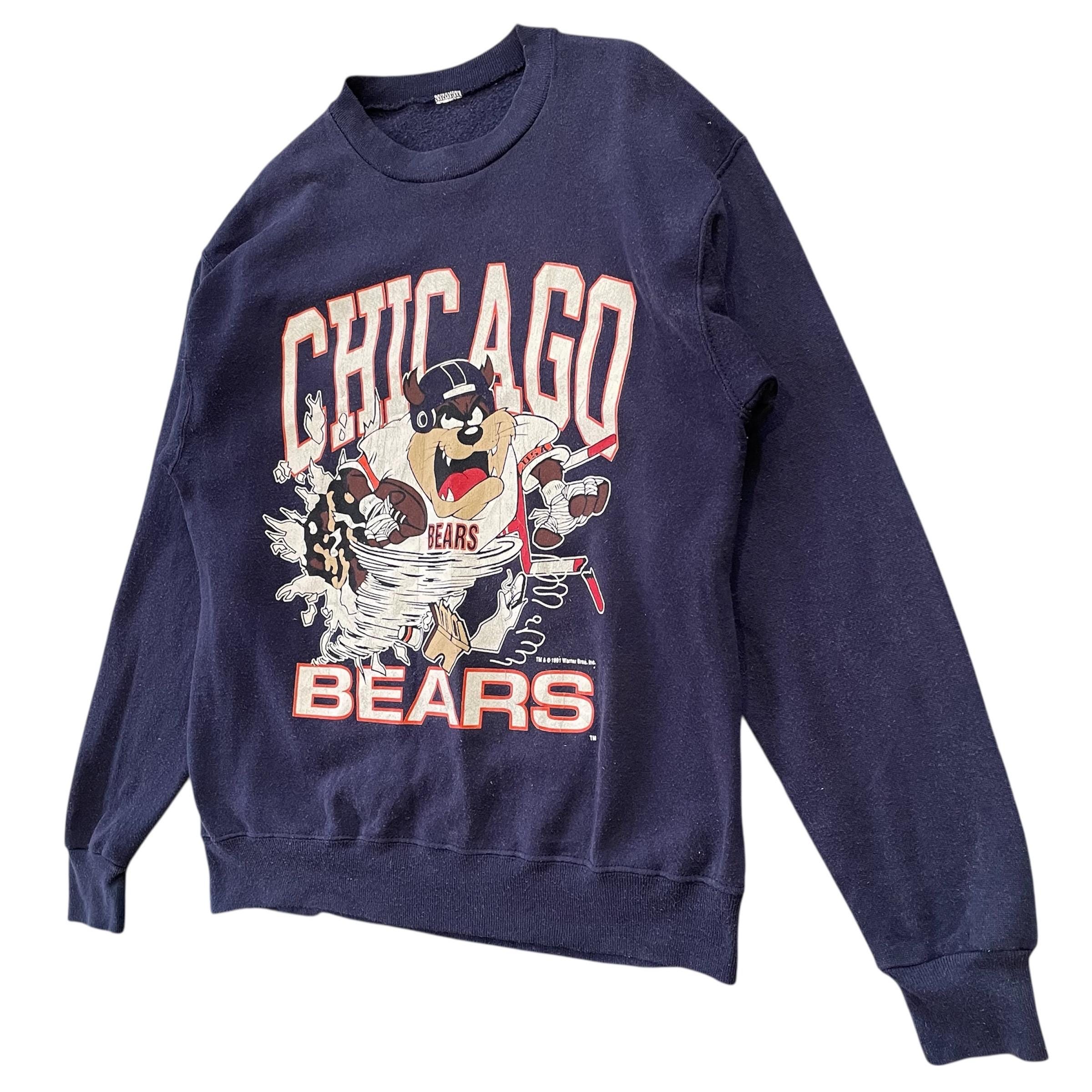 Vintage Chicago Bears Taz the Tasmanian Devil Sweatshirt - 1991