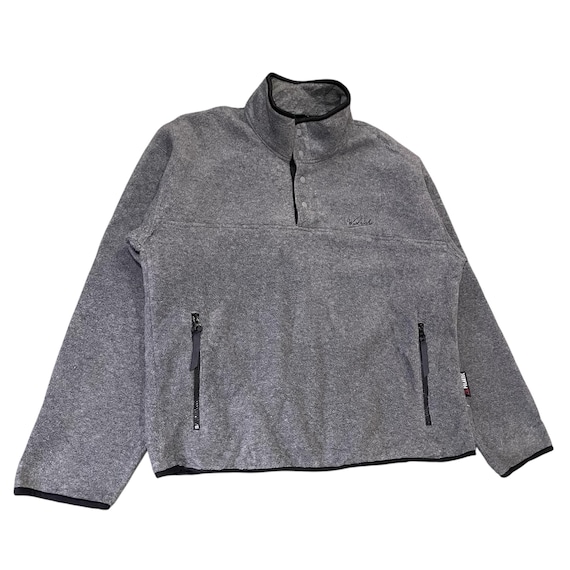 Danner / Woolrichコラボ ジャケット グレー Vintage Woolrich Polartec Fleece Pullover Gray Snap-t Neck Made in