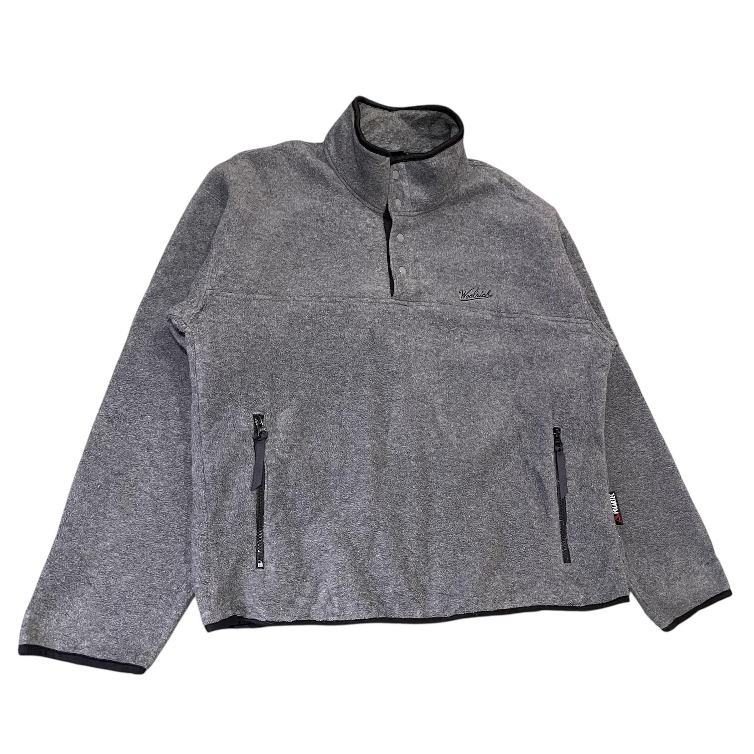 Danner / Woolrichコラボ ジャケット グレー Vintage Woolrich Polartec Fleece Pullover Gray Snap-t Neck Made in