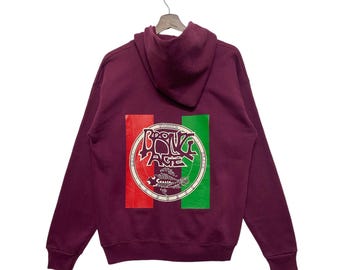 Vintage Bronze Age Hoodie: 90s Skate Surf Sweatshirt (size Large