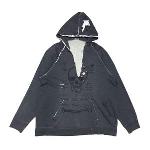 トップス 00s PPFM skull print fleece Y2K archive Ppfm Longsleeve - Etsy