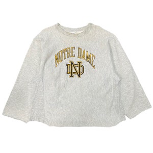Vintage Champion Reverse Weave Notre Dame Distressed Crewneck