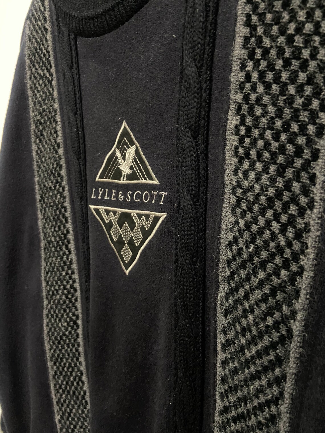 lyle and scott sweater zwart