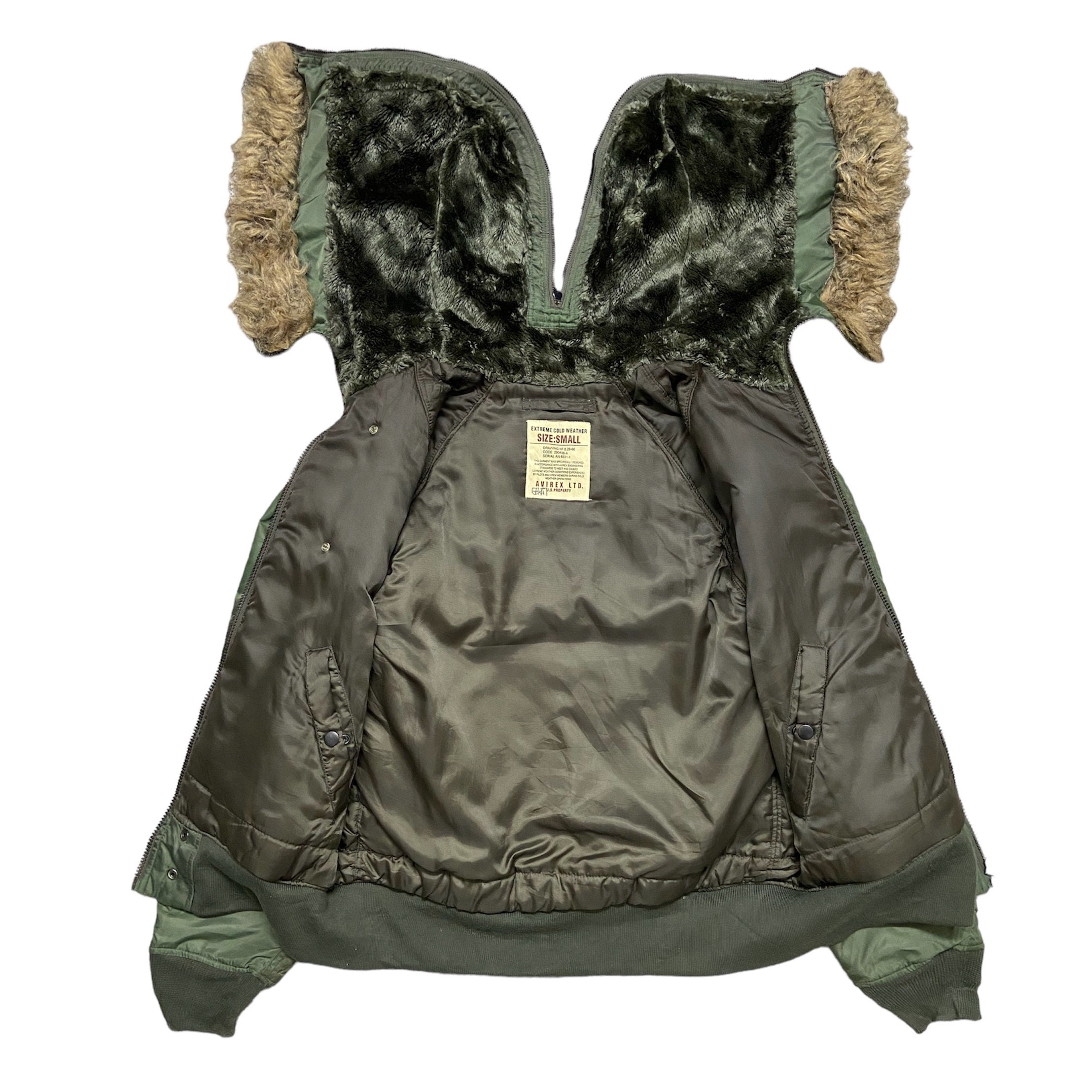 【AVIREX P.D.W】hooded flight jacket M 00s Avirex Flight Puffer Bomber Jacket - Etsy