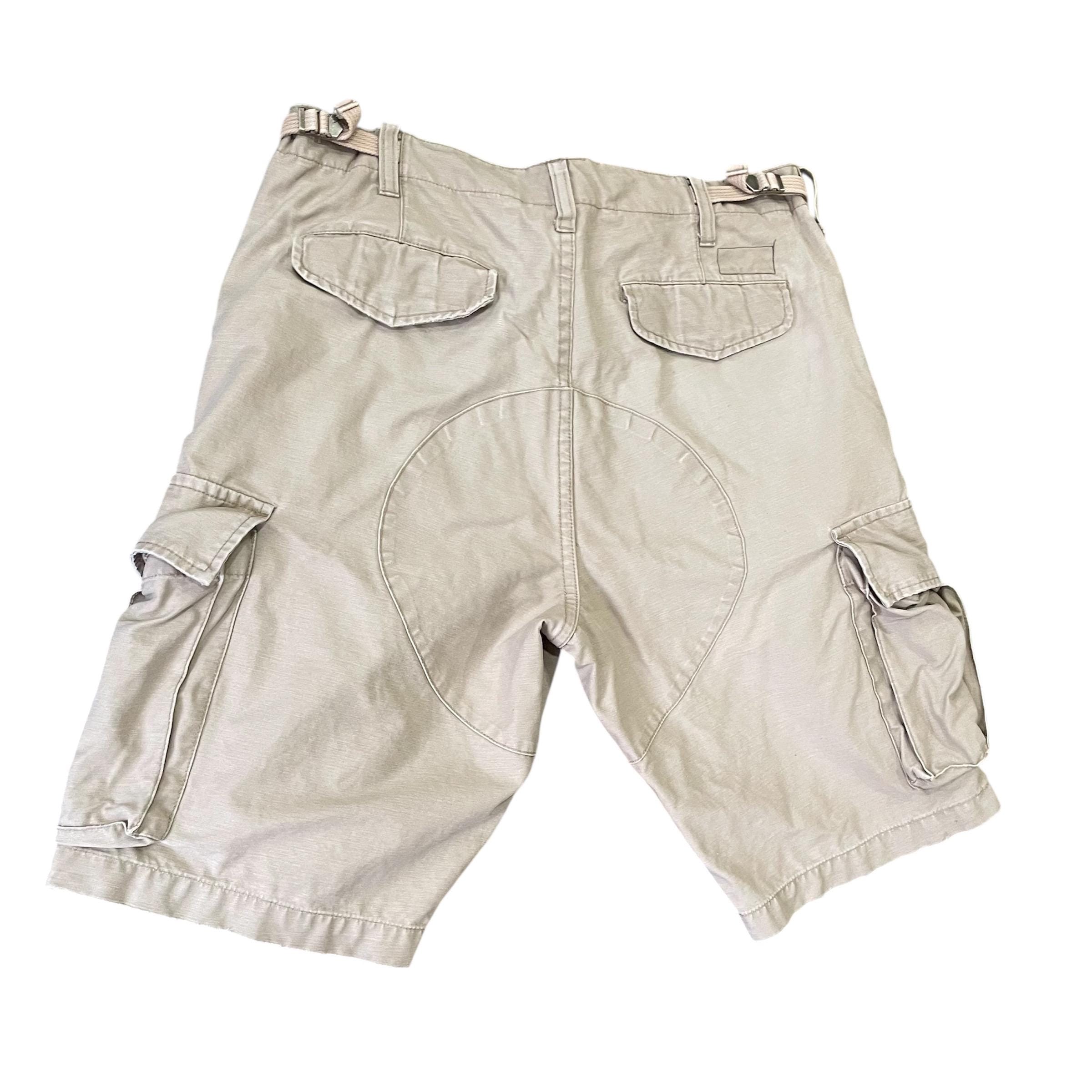 Vintage Stüssy Cargo Shorts Khaki Tan Size 32 - Mens Streetwear 