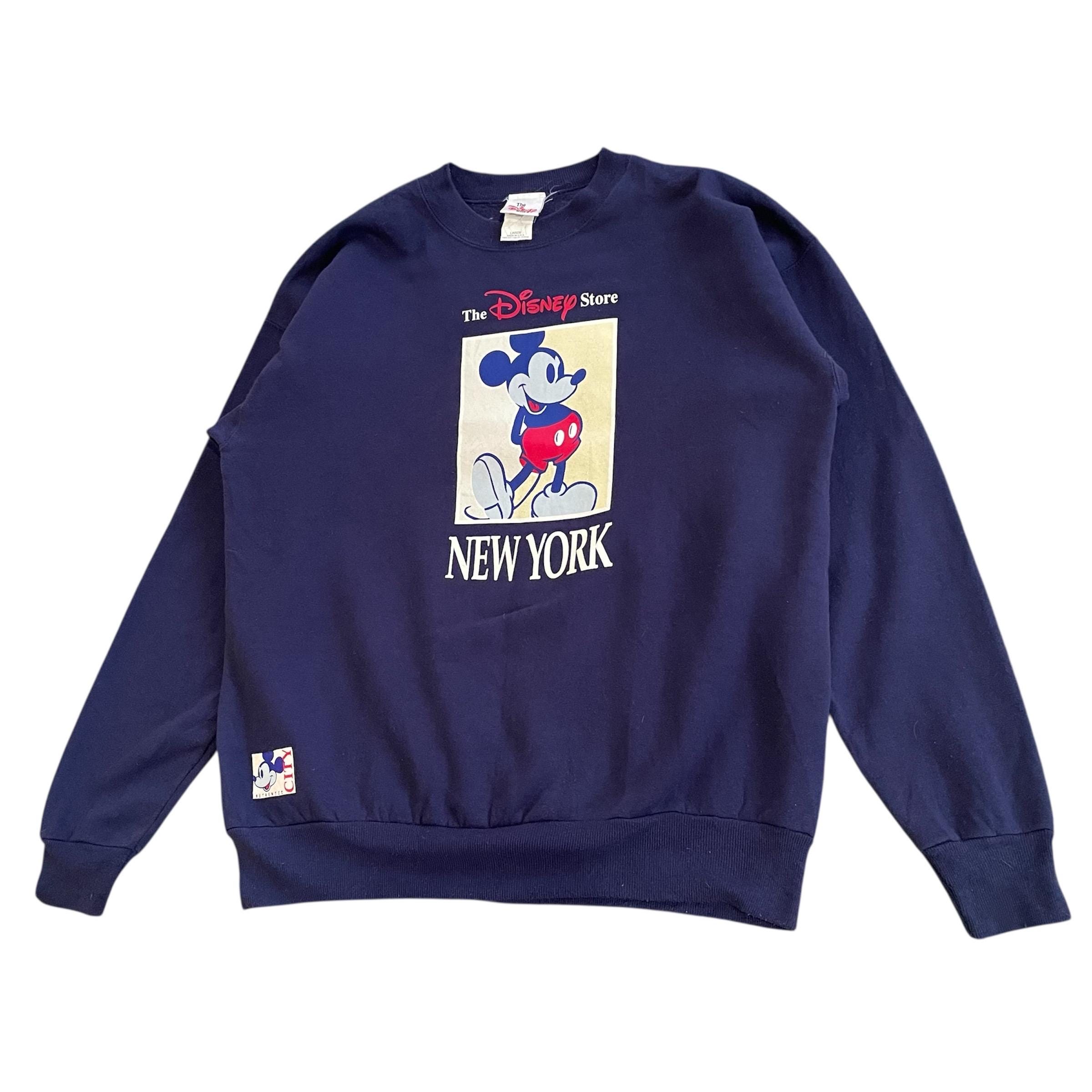 90’s Disney Mickey Sweat Made in USA Vintage 90s Disney Store NEW YORK Mickey Mouse Crewneck Sweatshirt
